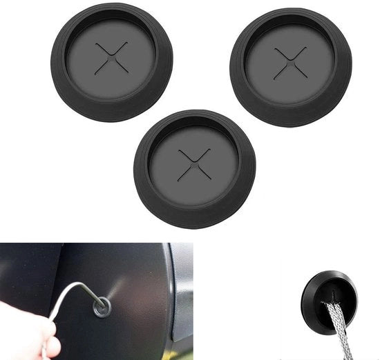 Accessori per BBQ - Sonda in gomma per carne - 3 pezzi - Accessori per griglia - Sigillanti in silicone - Anelli di sostituzione - 24 mm di diametro esterno - Accessori per griglia