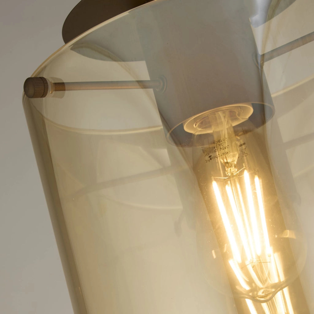 Svezia 1Lt Flush - Metallo moka e vetro ambrato