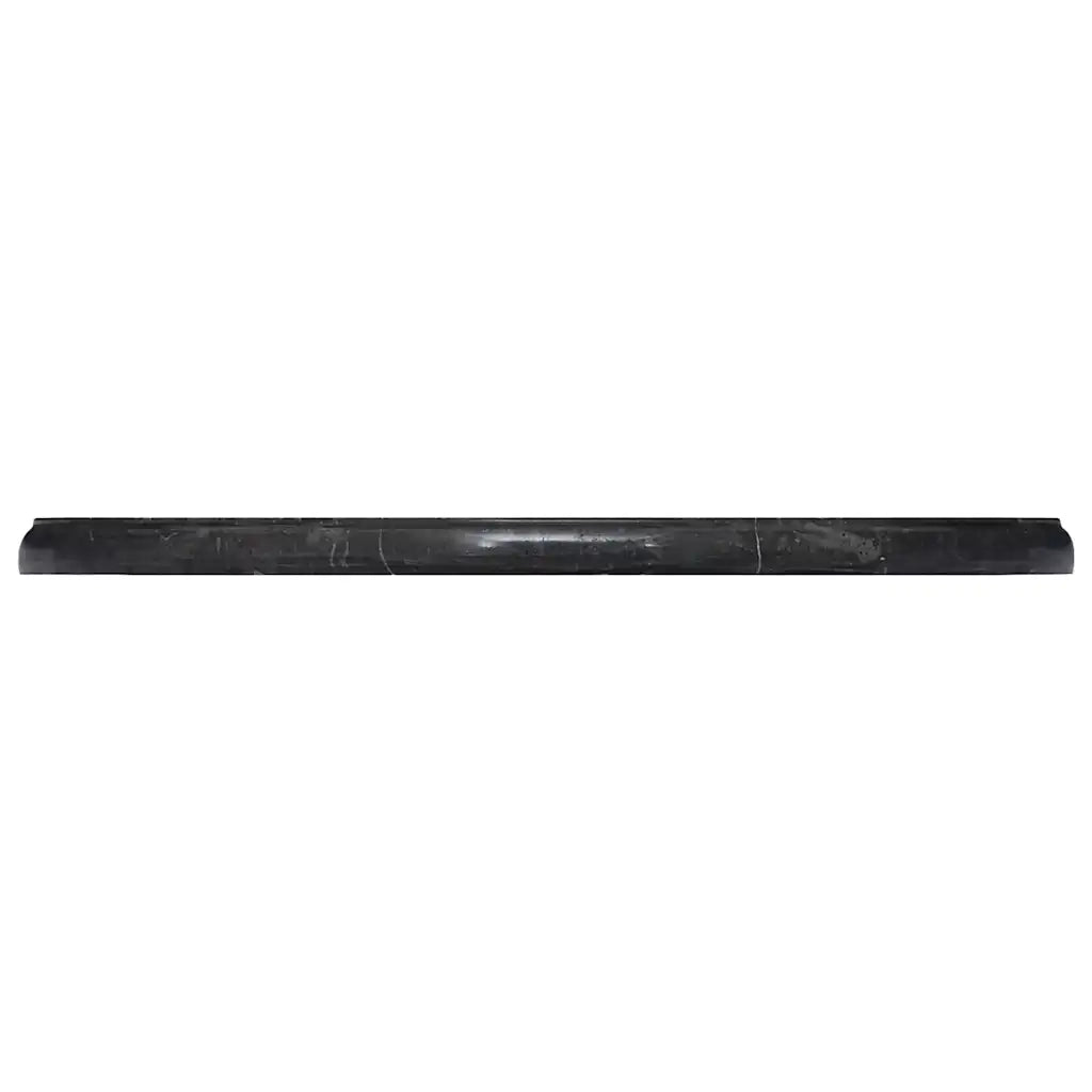 Piano per Tavolo Nero Ø50x2,5 cm in Marmo 149193