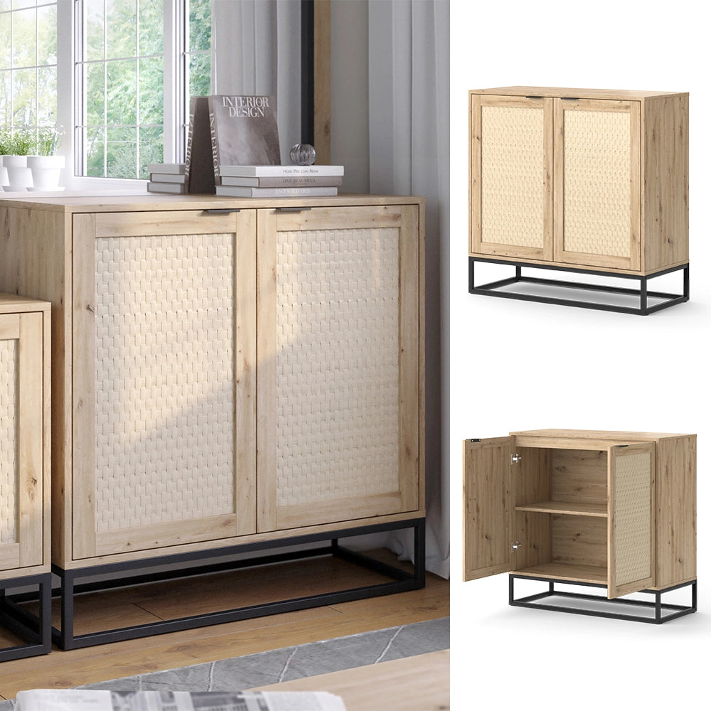 Vicco Cassettiera Marrone 40 x 92.5 cm con 2 porte