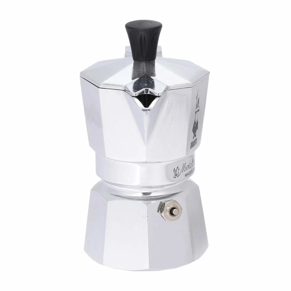 Bialetti 0001168 Moka Express Caffettiera Moka 2 Tazze colore Cromo Satinato