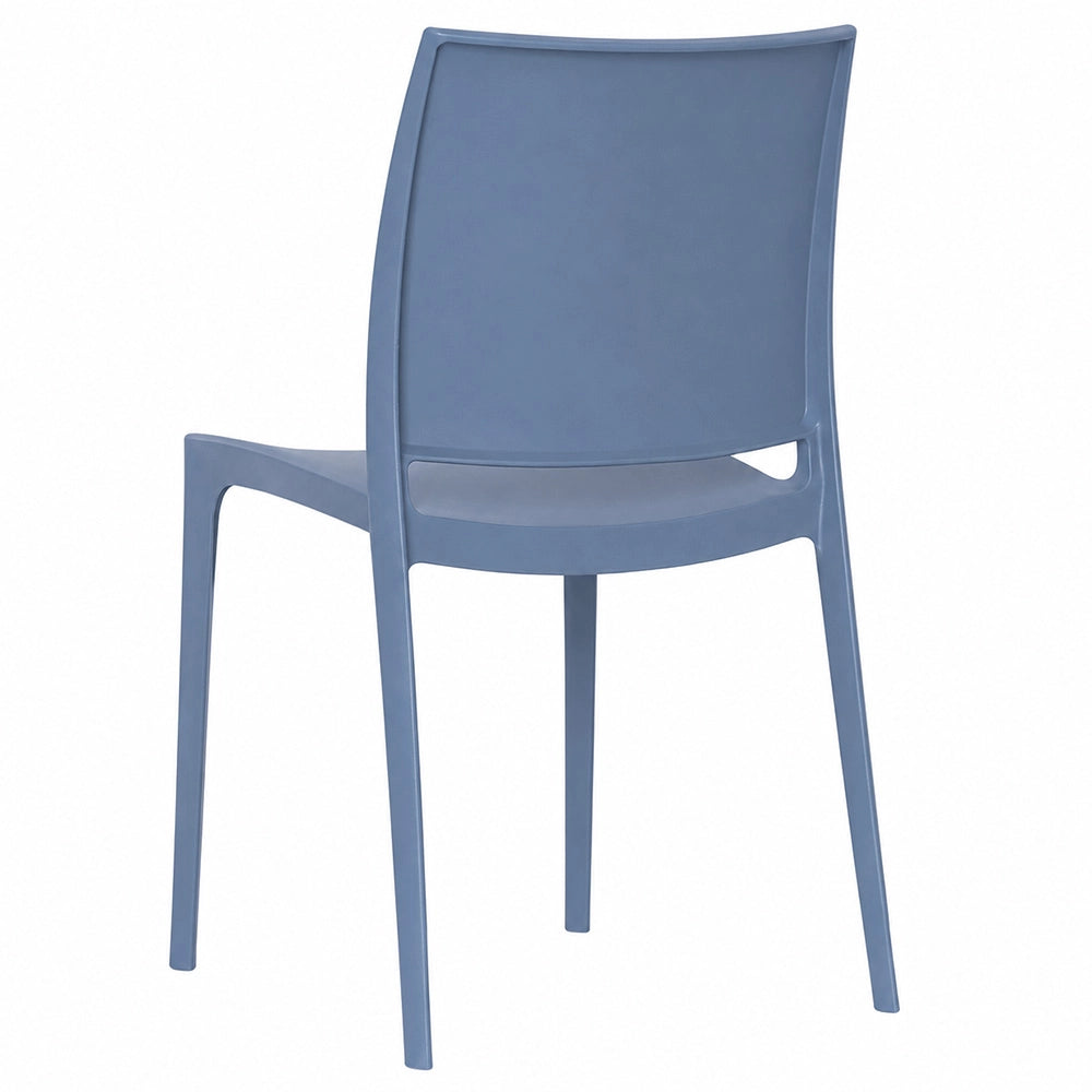 Sedia da sala da pranzo Altea in plastica colore Blu modello comfort