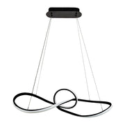 Lampada a sospensione moderna LED Marco nera 42W 4000K Milagro