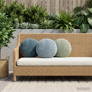 Federa 2 pz HEERLEN Azzurro Ø 40 cm Tessuto Chenille 922311