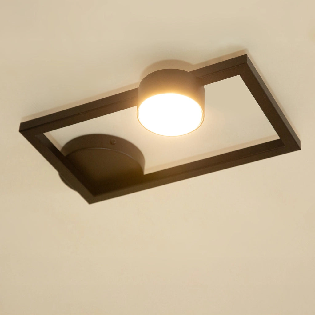 Plafoniera rettangolare nera 1xGX53 12W Frame Sigma