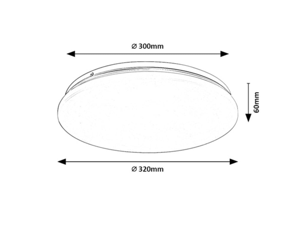 Plafoniera LED rotonda Lucas2 18W bianca IP44 Rabalux