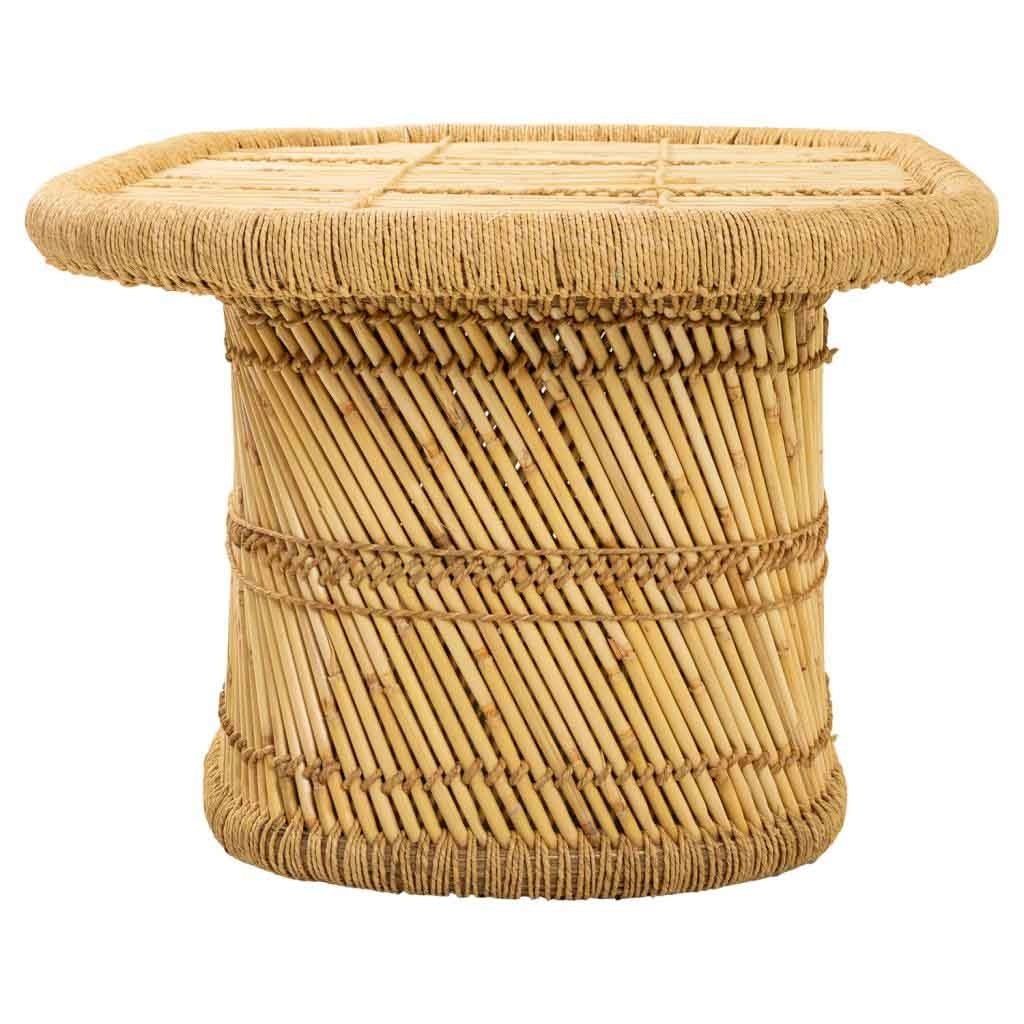 Tavolino in bambù marrone 102x65x45h