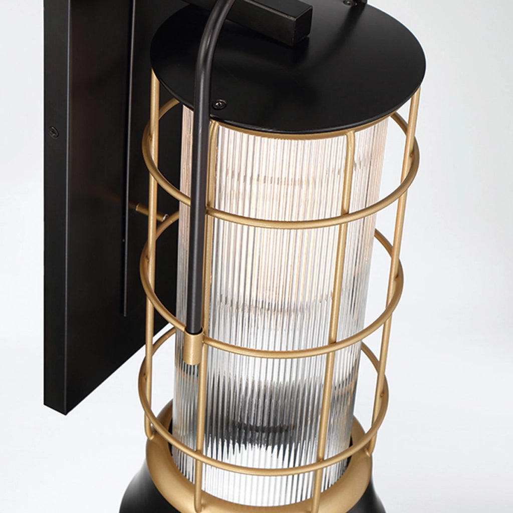 Applique esterna Rivamar industriale bronzo oro E27 IP44