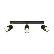 Lampada da soffitto NERO 3 nero/oro