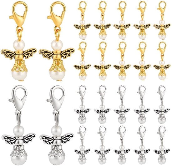 40 pezzi di hanger per gioielli in stile tibetano in 2 colori