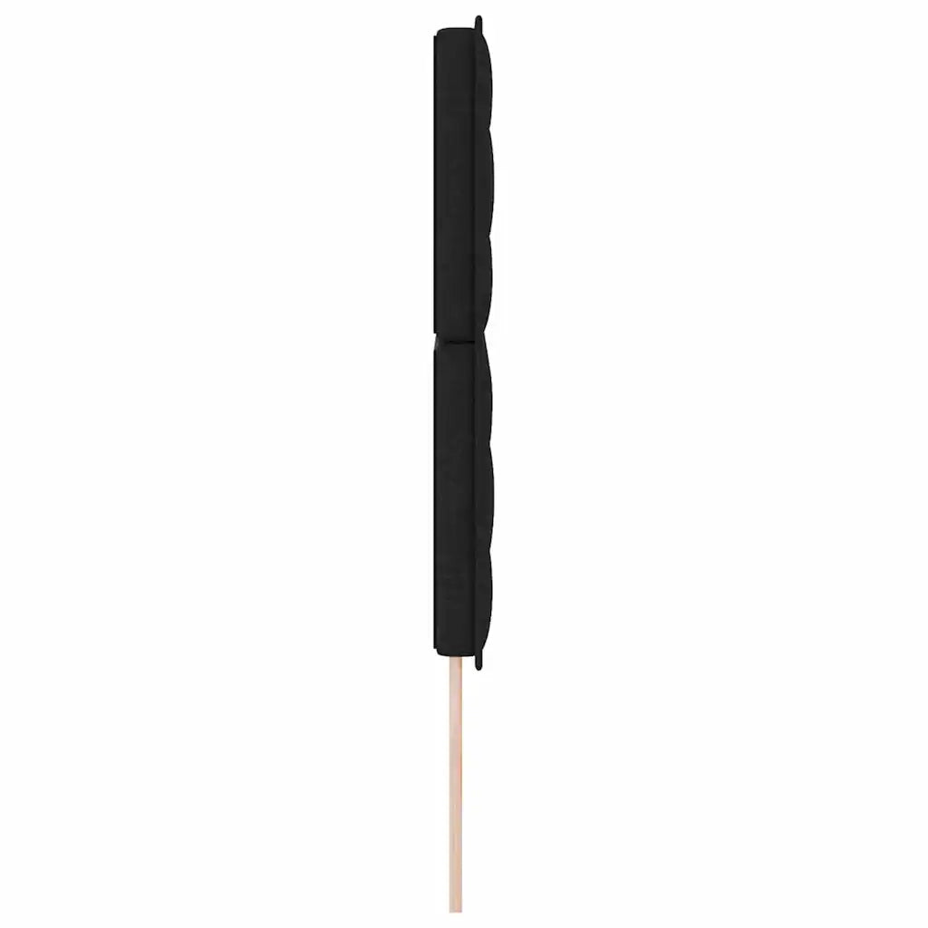 Testiera LED con strisce LED con testiera Nero 160 cm Tessuto 3338295