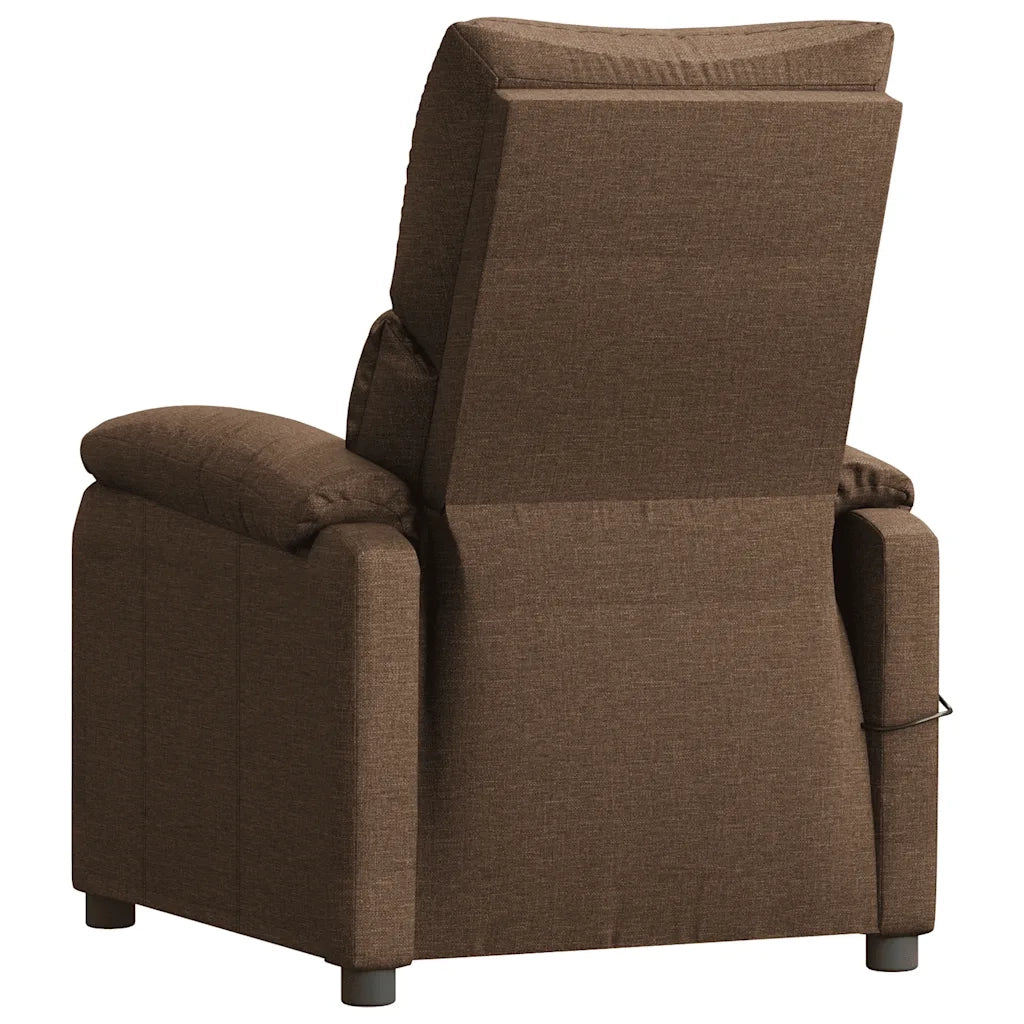 Poltrona Massaggiante Marrone in Tessuto 322458