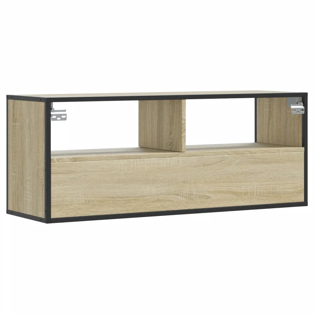 Mobile TV | Armadietto TV | Mobile Porta TV Rovere Sonoma 100x31x39,5cm Legno Multistrato Metallo