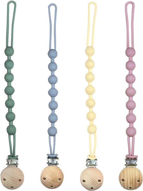 Pacco di 4 Clip silicone per bambini - Utile e Sostenibile