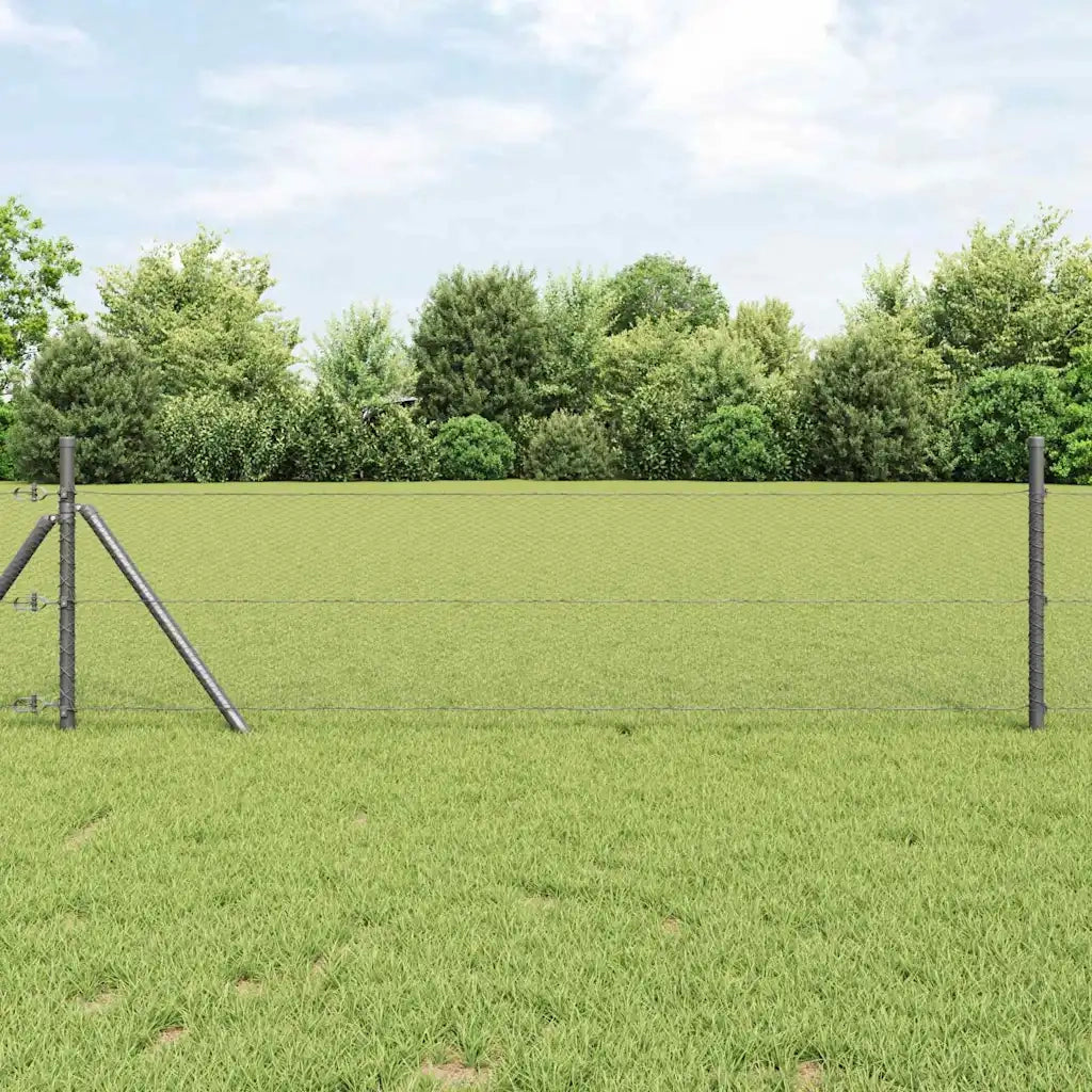 Recinzione Esagonale Grigio 0,6 x 25 m PVC 42005521
