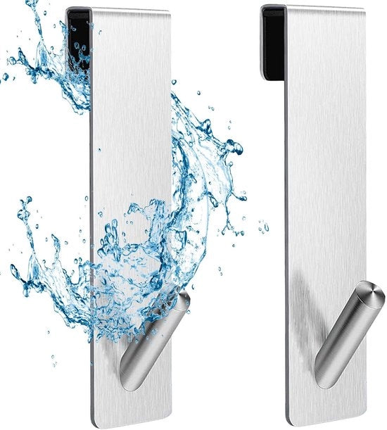 Sostegno per asciugamano 17,8 cm - Sostegno per asciugamano senza fori - Asciugamaniere - Sostegno per asciugamano bagno - RVS - Resistente agli urti e alle abrasioni - Accessorio per bagno