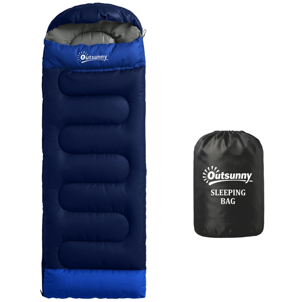 Sacco a Pelo Adulto Leggero Compatto 3 Stagioni Impermeabile Portatile Campeggio ¨C Xylo ¨C Blu Navy