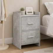 Comodini Grigio Cemento 40 x 30 x 60 cm Legno ingegnerizzato 8010969