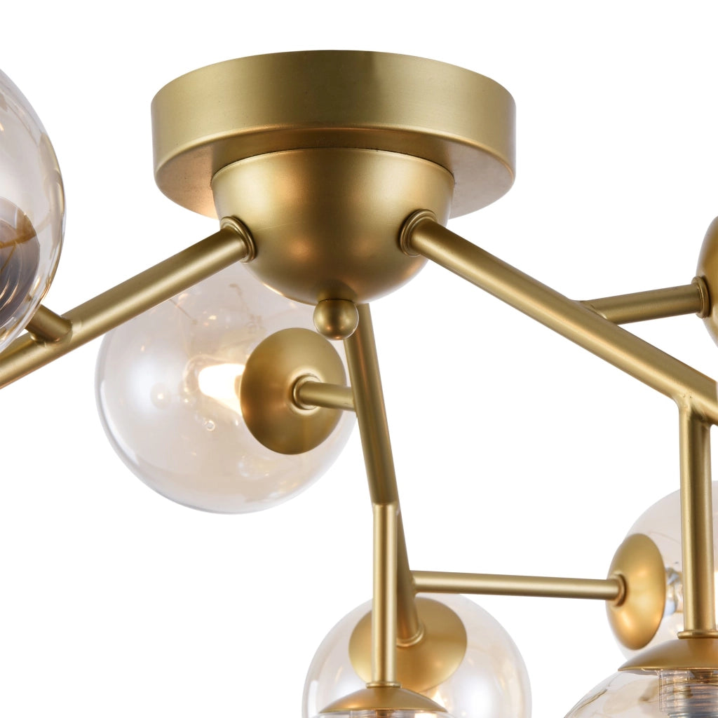 Plafoniera Maytoni Dallas MOD545PL-12G oro 12 luci vetro