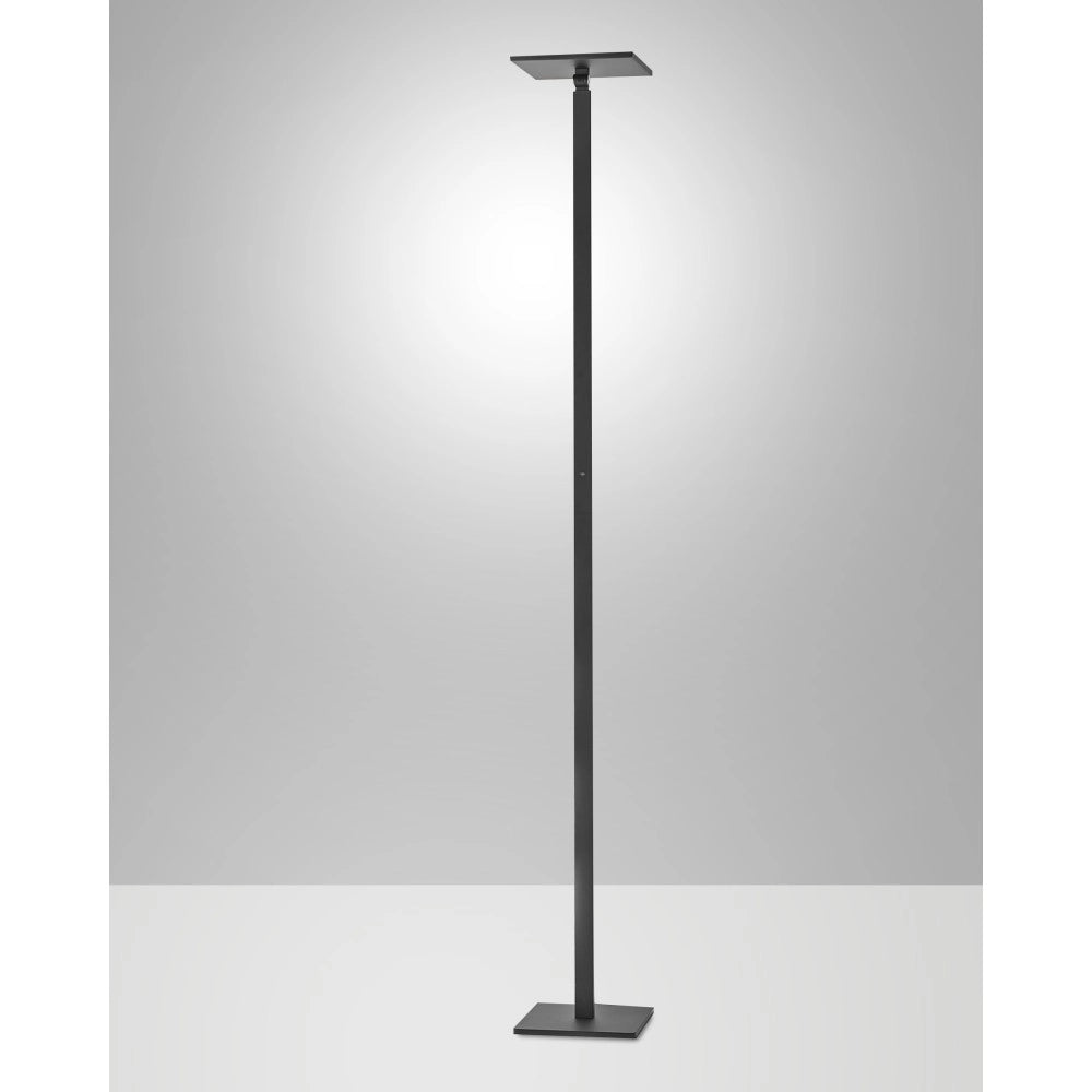 Ideal - Piantana a Led Nera orientabile in metallo H.180 cm Fabas Luce - Luce a led 35W integrata CCT (3000K 4000K 5000K 6000K)