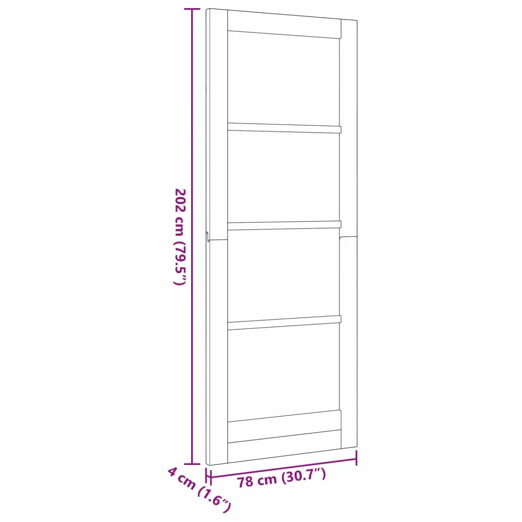 Porta Interna Bianco 78 x 202 cm Legno compensato 42052390