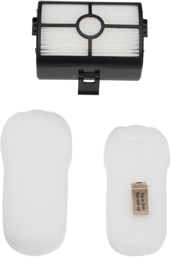 Filtro HEPA in schiuma/velluto, compatibile con Stratos Duo Clean - Ricondizionabile - Alta efficienza di filtrazione - 1x Filtro HEPA - 1x Filtro a schiuma - Filtro per aspirapolvere