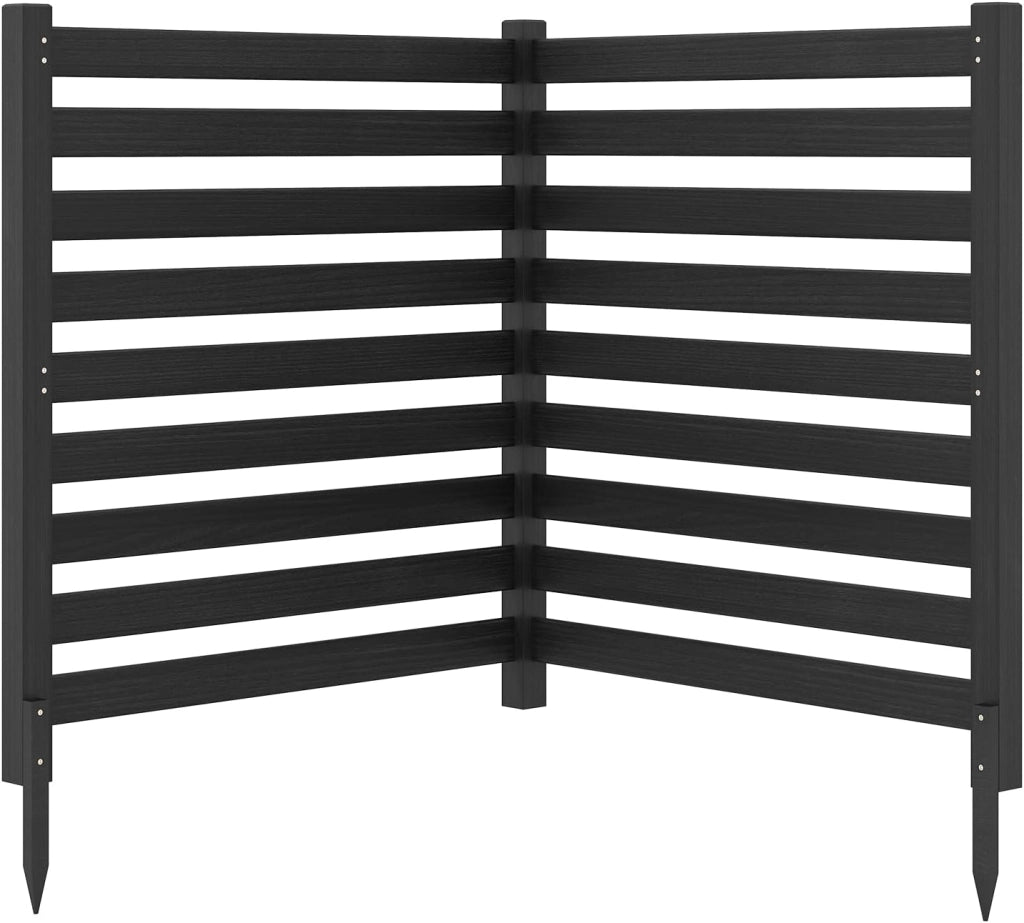 Recinzione da Giardino in Legno Massello, Schermo per Privacy da Esterno Regolabile, Pannelli Privacy da Giardino per Condizionatore e Bidoni della Spazzatura e Divisorio di Spazio (Legno)