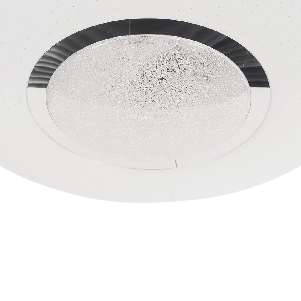 Plafoniera LED tonda 50cm 50W dimmerabile Milagro bianco/cromo