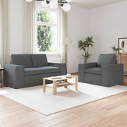 Set di divani 2 pcs Grigio scuro 162 x 80 x 82 cm Tessuto 3407501