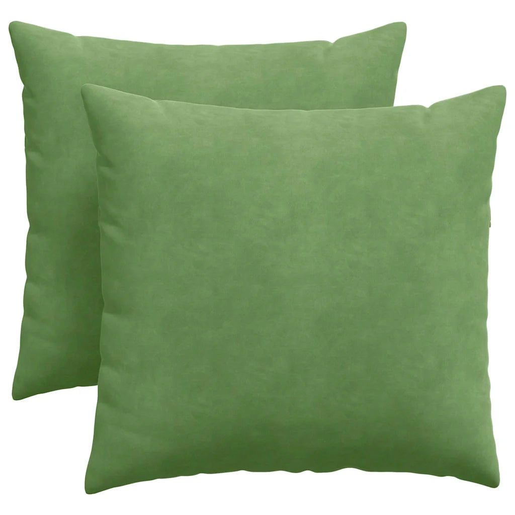 Cuscini da Divano 2 pz | Cuscini per sedie Verde chiaro 45 x 45 cm