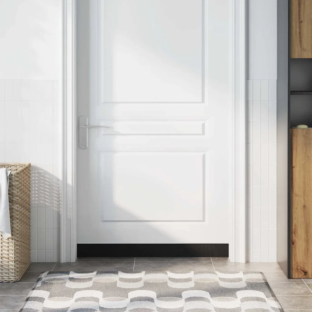 Spazzole per porte a vite 2 pcs Bianco 100 cm Lega di alluminio 42019549