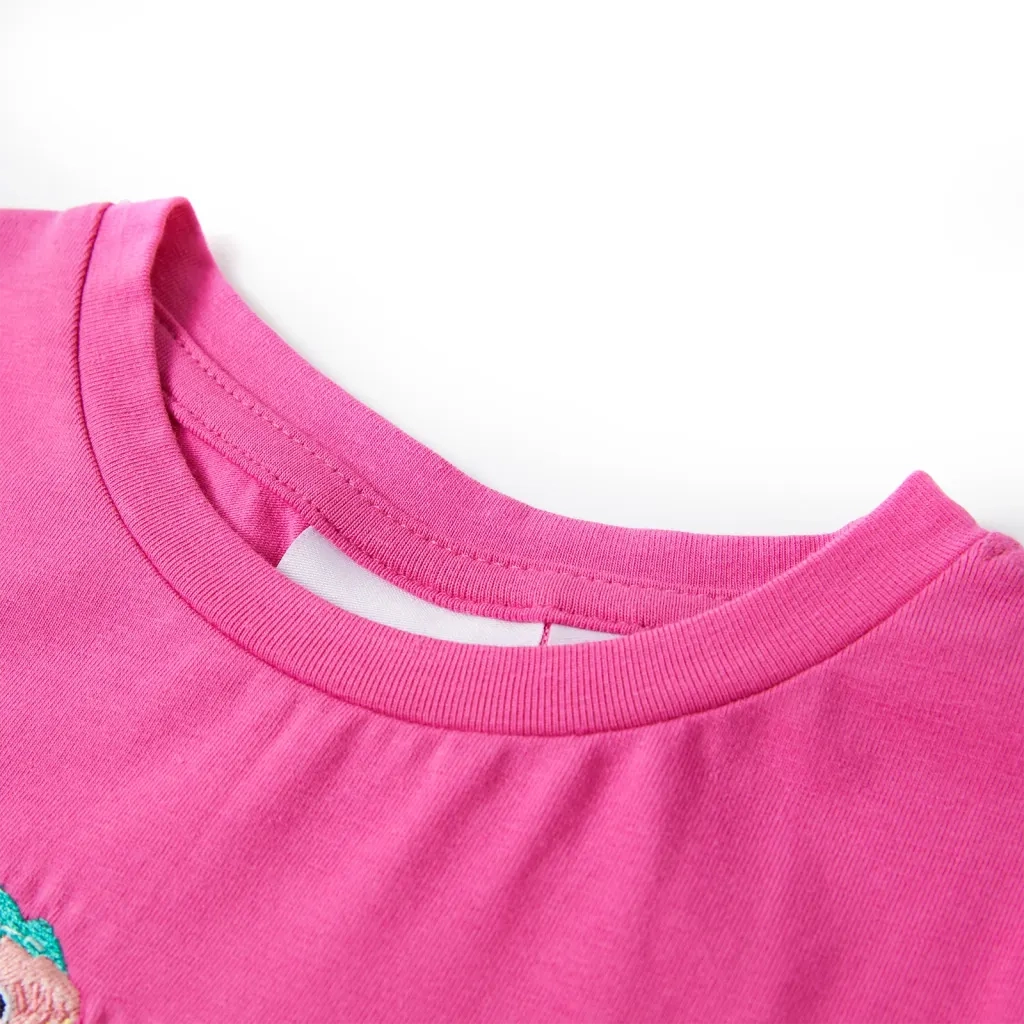Maglietta da Bambina Rosa Scuro 116