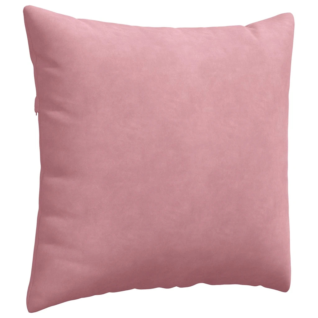 Cuscini da Divano 2 pz-Set di 2 Cuscini per Sofa Rosa 45 x 45 cm Tessuto in Cords