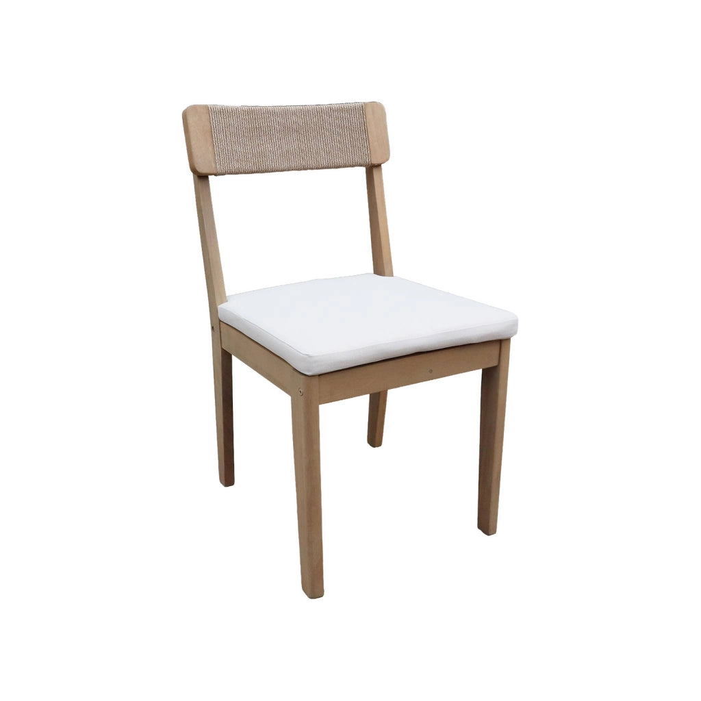 Set tavolo da giardino in legno di acacia con 6 sedie, marrone