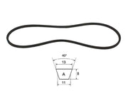 Cinghia trapezoidale sezione A modello A64 ad A128 40° 13mm 8mm 11mm - 64123