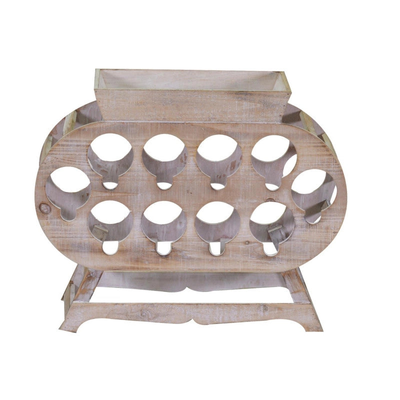 Portabottiglie legno 10 posti cm 59x19h48