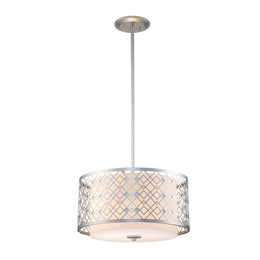 Lampada a sospensione Ziggy argento Ø40,6 2xE27 Elstead