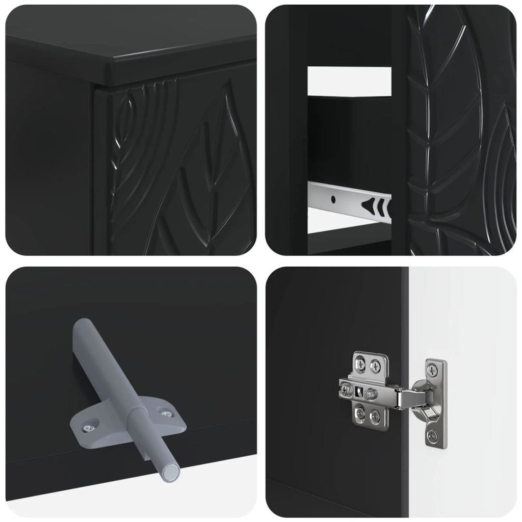Set di Armadi da Bagno da 2 Pezzi DELFT Nero 3417703