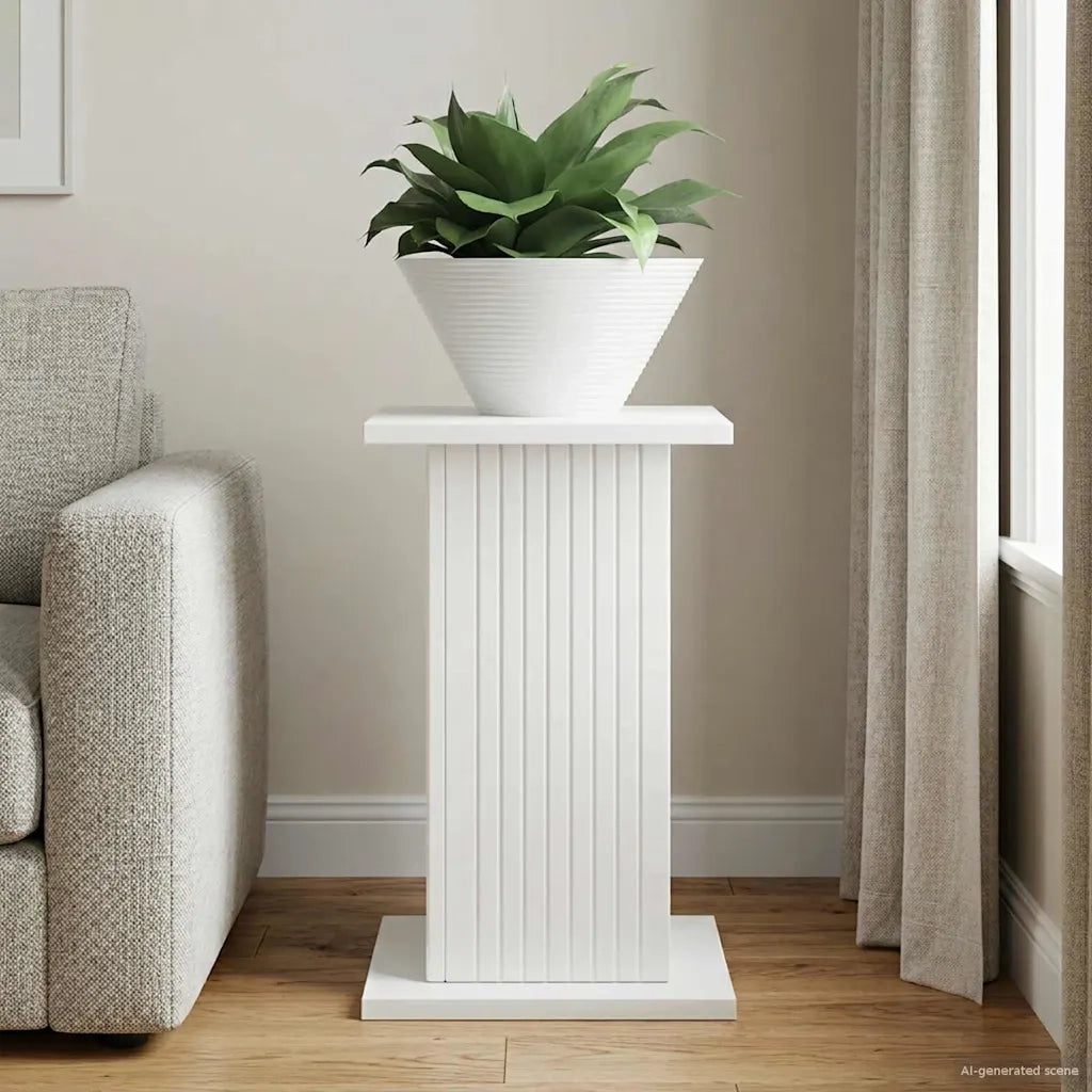 Supporto per piante | Sostegno per piante Bianco Lucido 30,5 x 30 x 43 cm