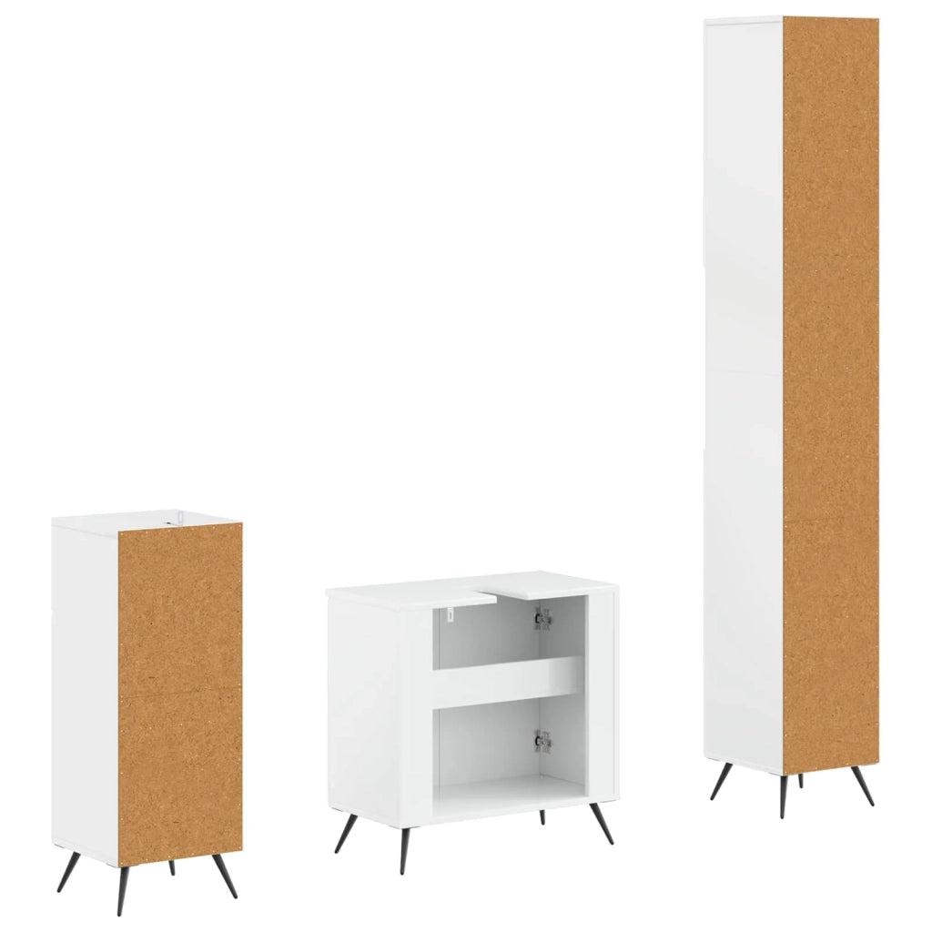 Set di armadietti da bagno in 3 pezzi BREDA 3417886
