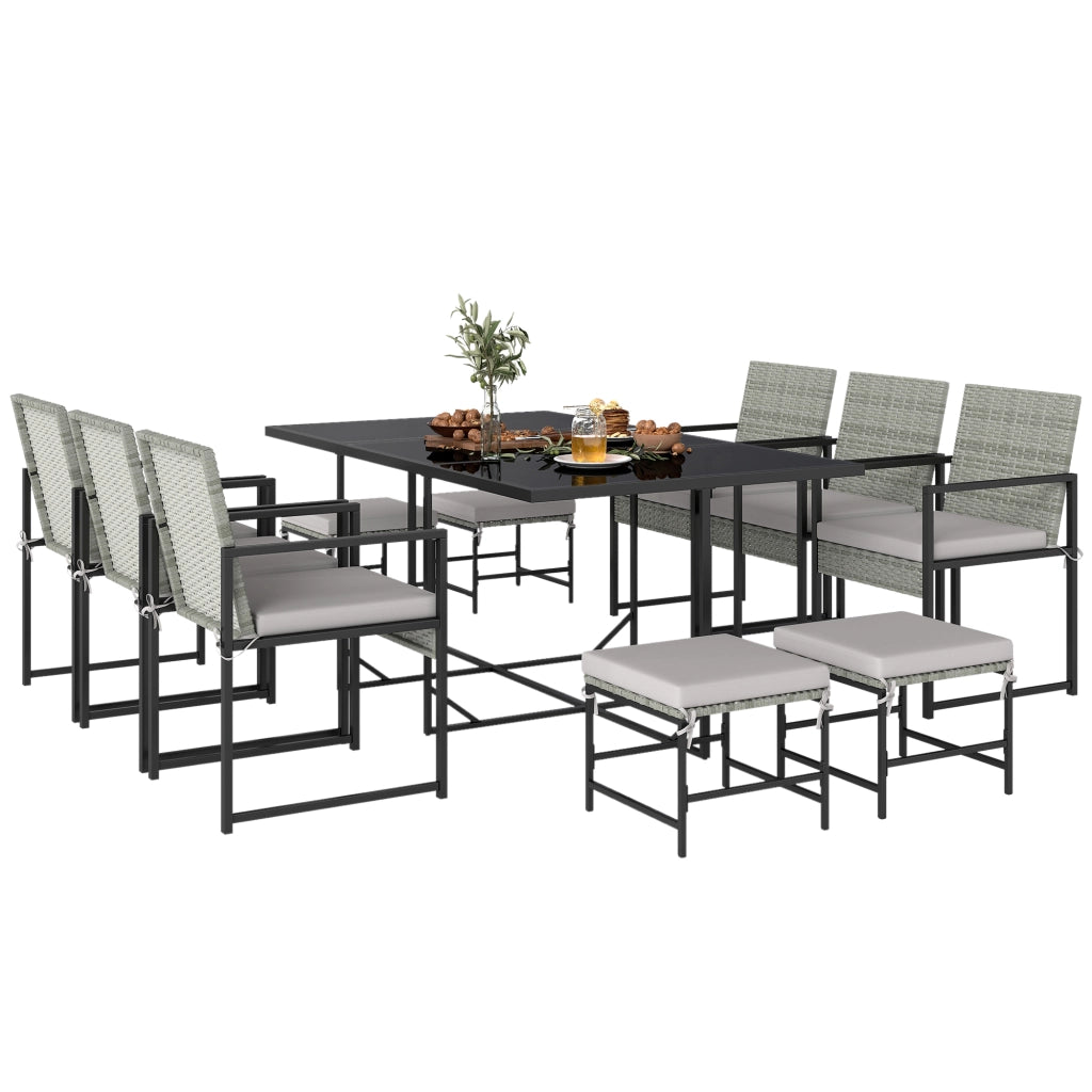 Set poltrone per esterno ¨C Minimal ¨C 11 pezzi, grigio