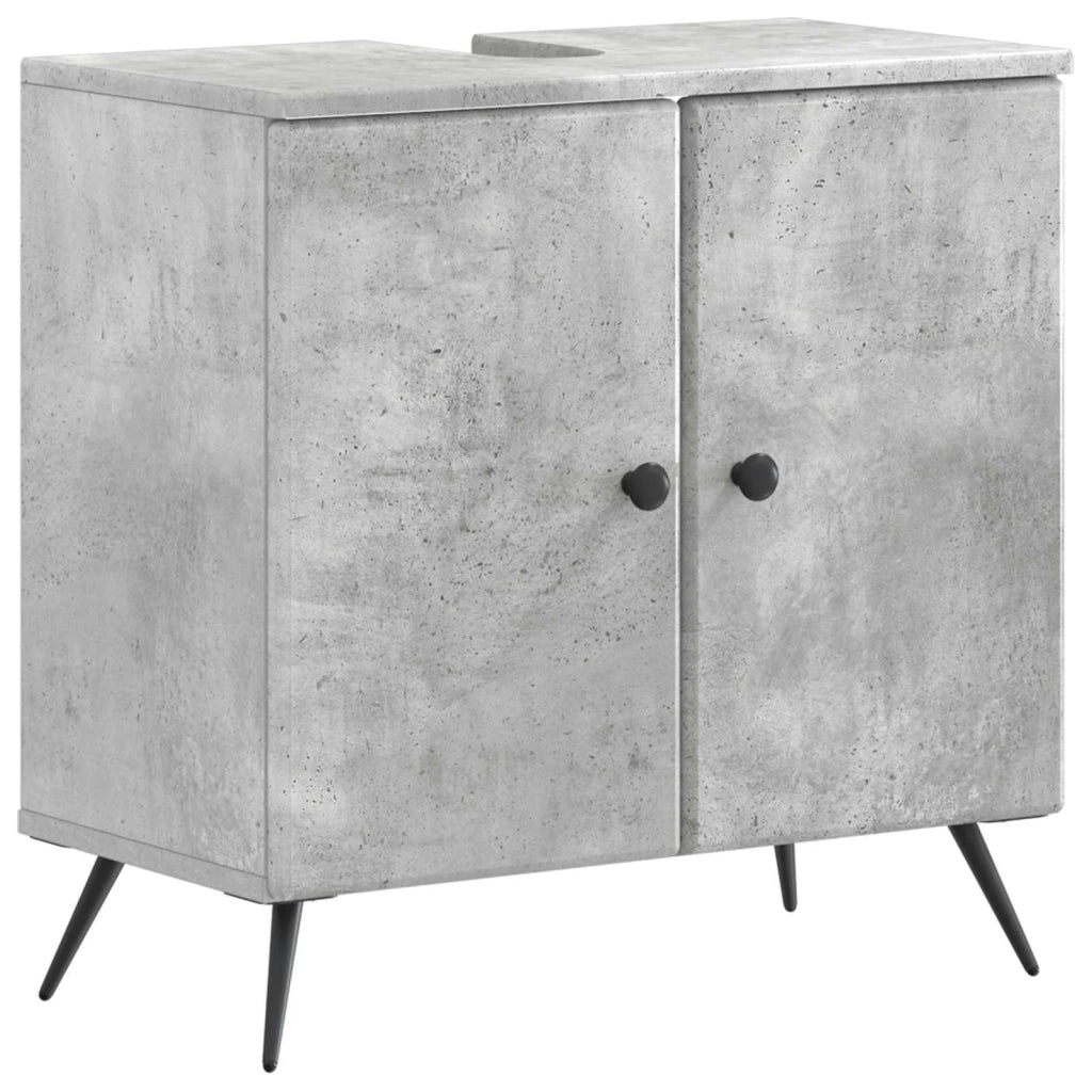 Set di Armadi da Bagno da 2 Pezzi BREDA Grigio Cemento 3417642