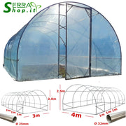 Serra Easy Plus 4x4m con copertura PE 200MC