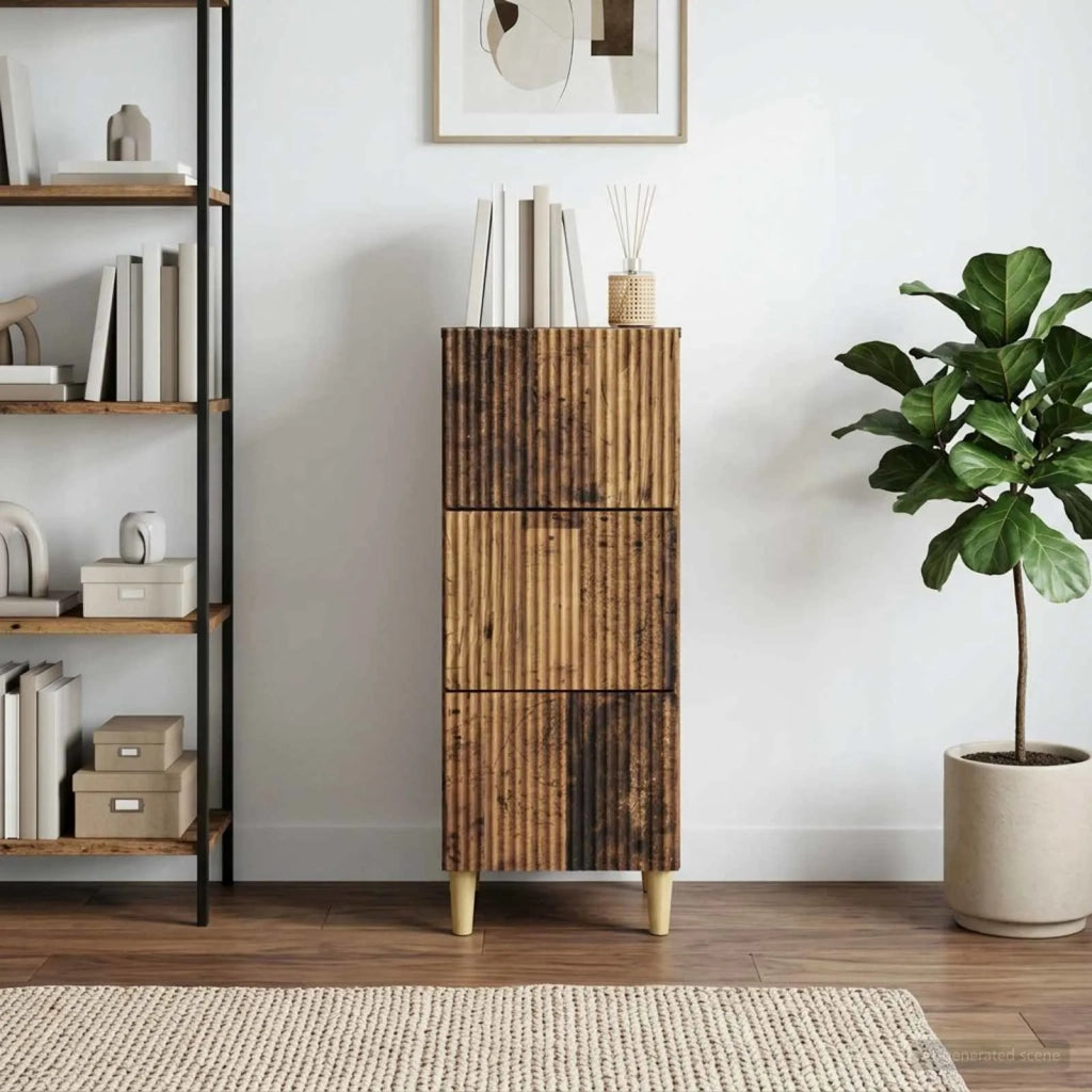 Mobile con Cassetti Legno antico 33 x 34,5 x 90 cm 894623