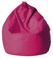 Poltrona a Sacco Pouf in Similpelle fucsia Avalli