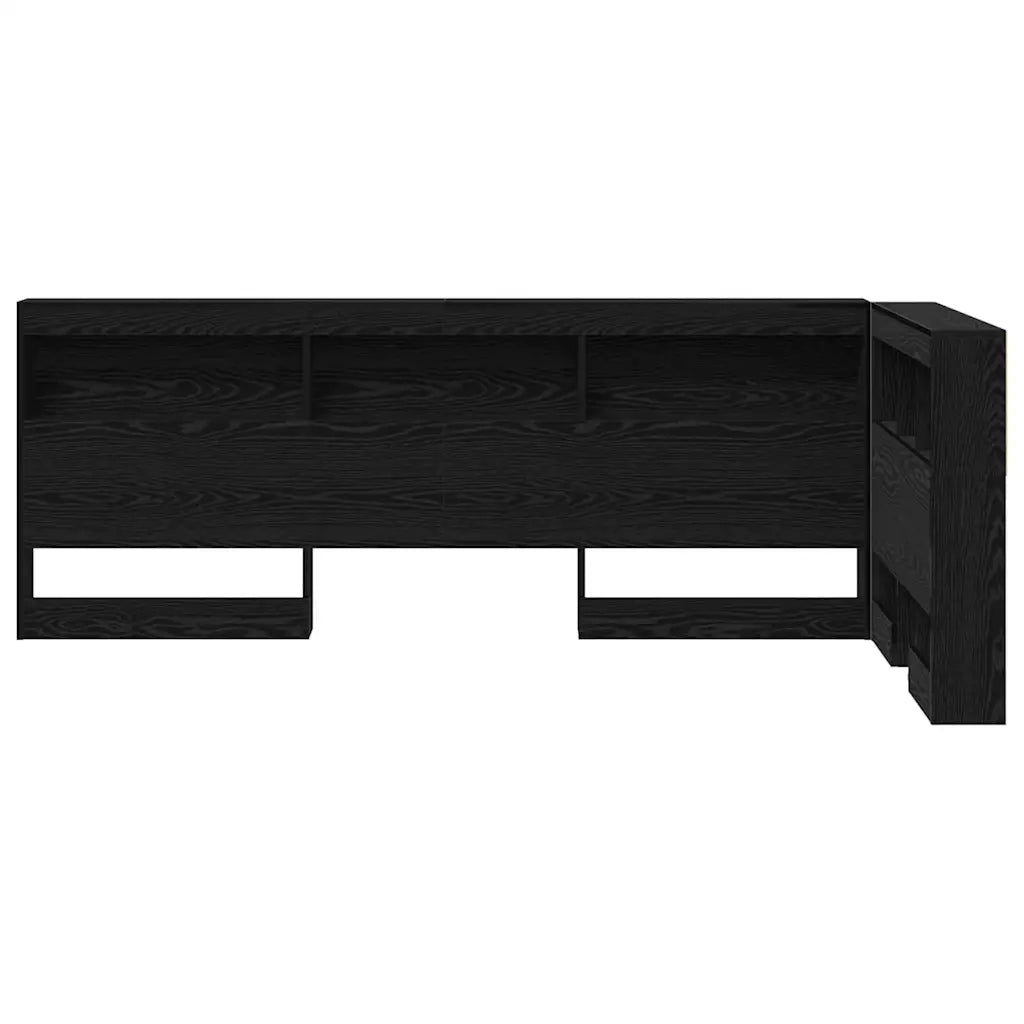 Testata contenitore Rovere Nero 80 cm Legno multistrato 3335446