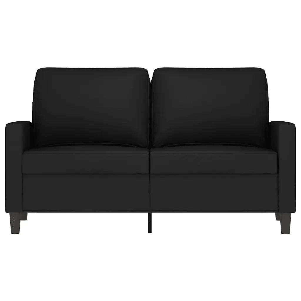 Divano | Divano da soggiorno | Sofa a 2 Posti Nero 120 cm in Velluto