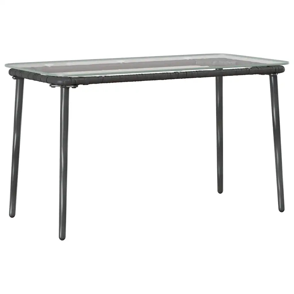 Tavolo da Giardino Nero 80 x 40 x 45 cm polyrattan 42010364