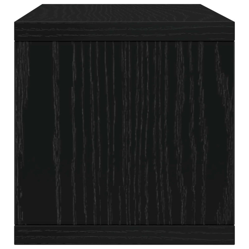 Rack per Stoccaggio CD Rovere Nero 40 x 17 x 17 cm 8012709