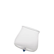 Zafferano Set 6 Bicchieri Tumbler Serie Pirolo in Vetro Borosilicato Blu Design Rotante e Obliquo Resistente agli Shock Termici per Tavola Moderna